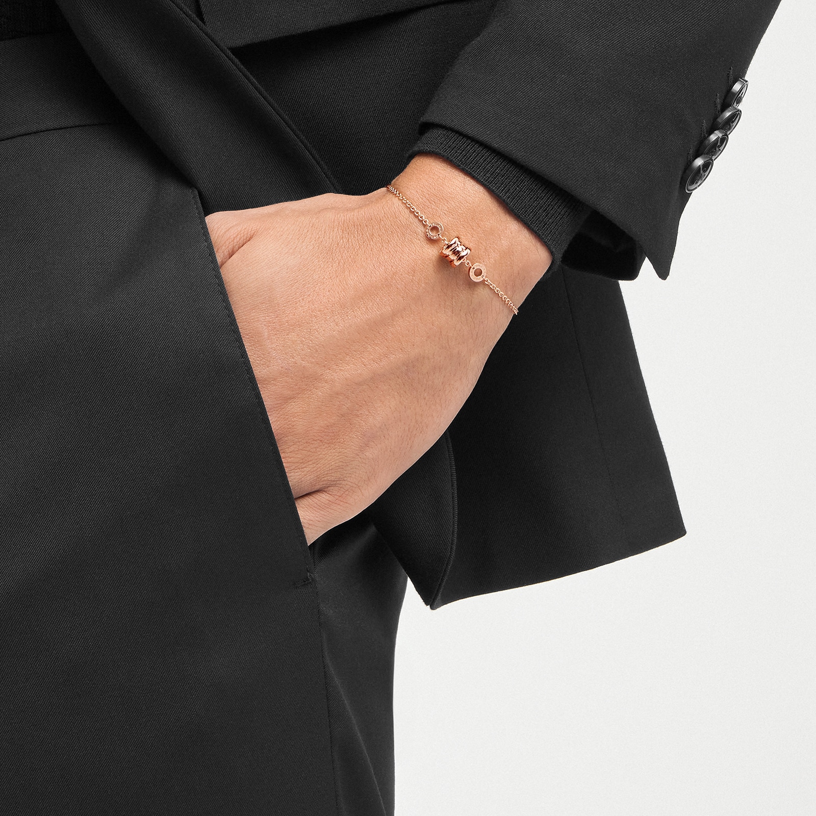 Bvlgari Jewelry 18K Rose Gold B.zero1 Bracelet - Size M/L