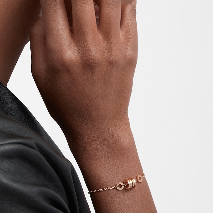 Bvlgari Jewelry 18K Rose Gold B.zero1 Bracelet - Size M/L