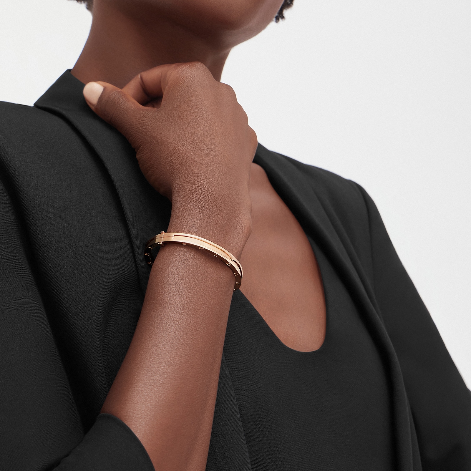 Bvlgari Jewelry 18K Rose Gold B.zero1 Bracelet - Size S/M