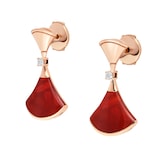 Bvlgari Jewelry 18K Rose Gold Divas Dream Diamond & Carnelian Drop Earrings