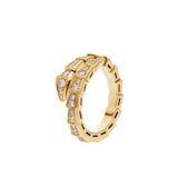 Bvlgari Jewelry 18K Yellow Gold Serpenti Viper Diamond Snake Ring - Ring Size Small