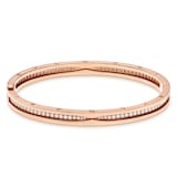 Bvlgari Jewelry 18K Rose Gold B.zero1 Diamond Bracelet - Size M/L