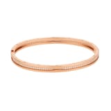 Bvlgari Jewelry 18K Rose Gold B.zero1 Diamond Bracelet - Size M/L