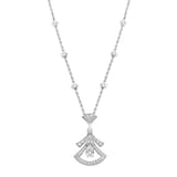 Bvlgari Jewelry 18K White Gold Divas Dream Diamond Necklace