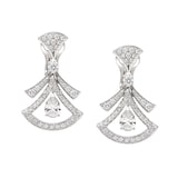 Bvlgari Jewelry 18K White Gold Divas Dream Diamond Drop Earrings