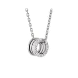 Bvlgari Jewelry 18K White Gold B.ZERO1 Pendant Necklace