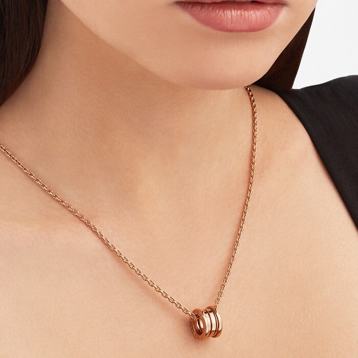 Bvlgari Jewelry 18K Rose Gold B.zero1 Necklace