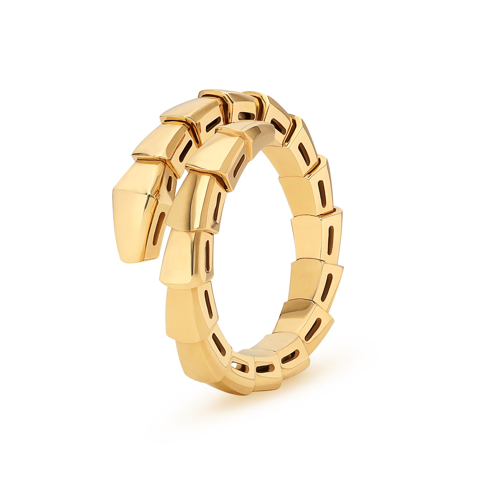 Bvlgari Jewelry 18K Yellow Gold Serpenti Viper Ring - Size XL