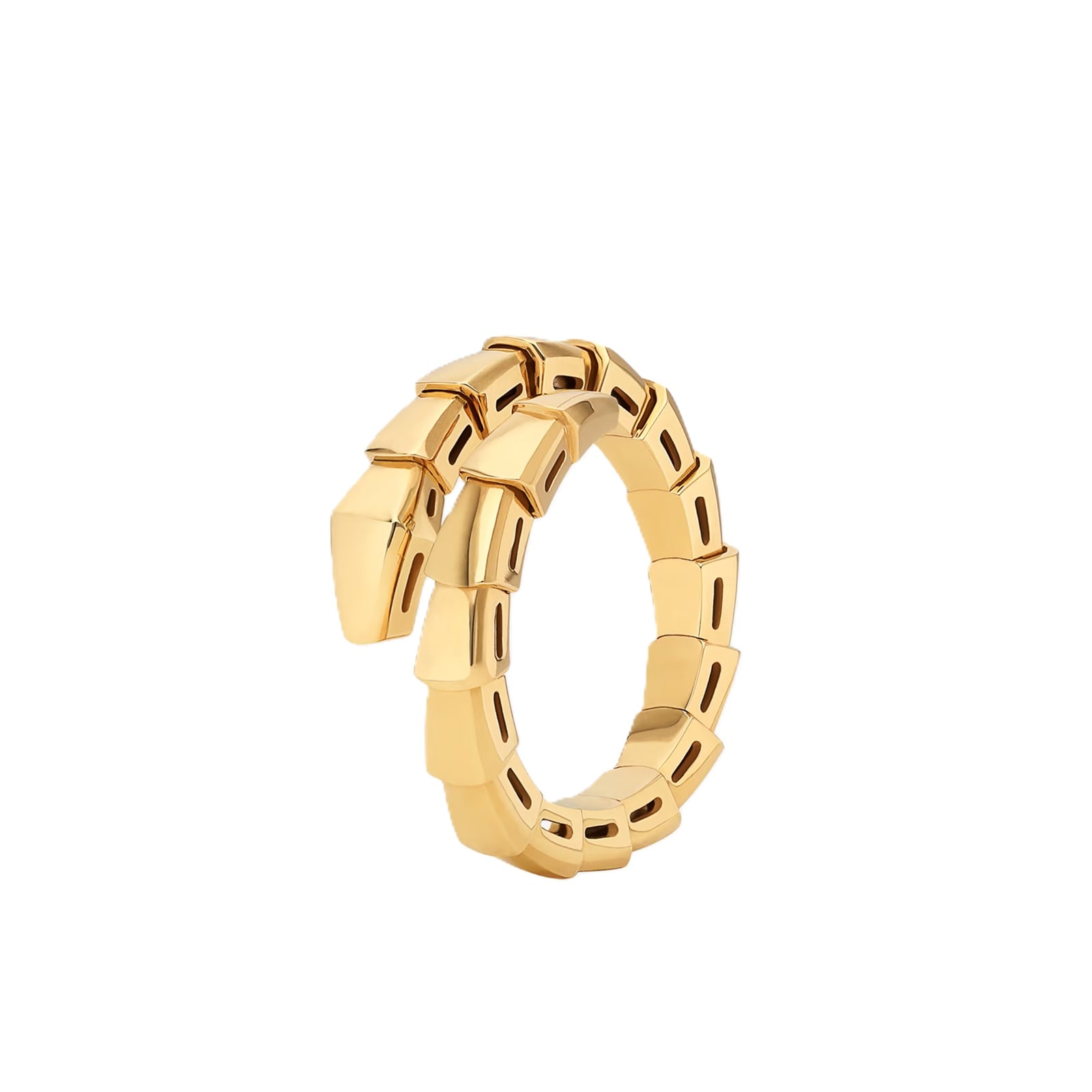 Bvlgari Jewelry 18K Yellow Gold Serpenti Viper Snake Ring - Ring Size Small