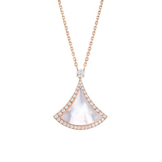 Bvlgari Jewelry 18K Rose Gold Divas Dream Diamond & Mother Of Pearl Necklace Bvlgari Jewelry 18K Rose Gold Divas Dream Diamond & Mother Of Pearl Necklace