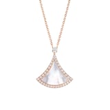 Bvlgari Jewelry 18K Rose Gold Divas Dream Diamond & Mother Of Pearl Necklace