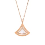 Bvlgari Jewelry 18K Rose Gold Divas Dream Diamond & Mother Of Pearl Necklace