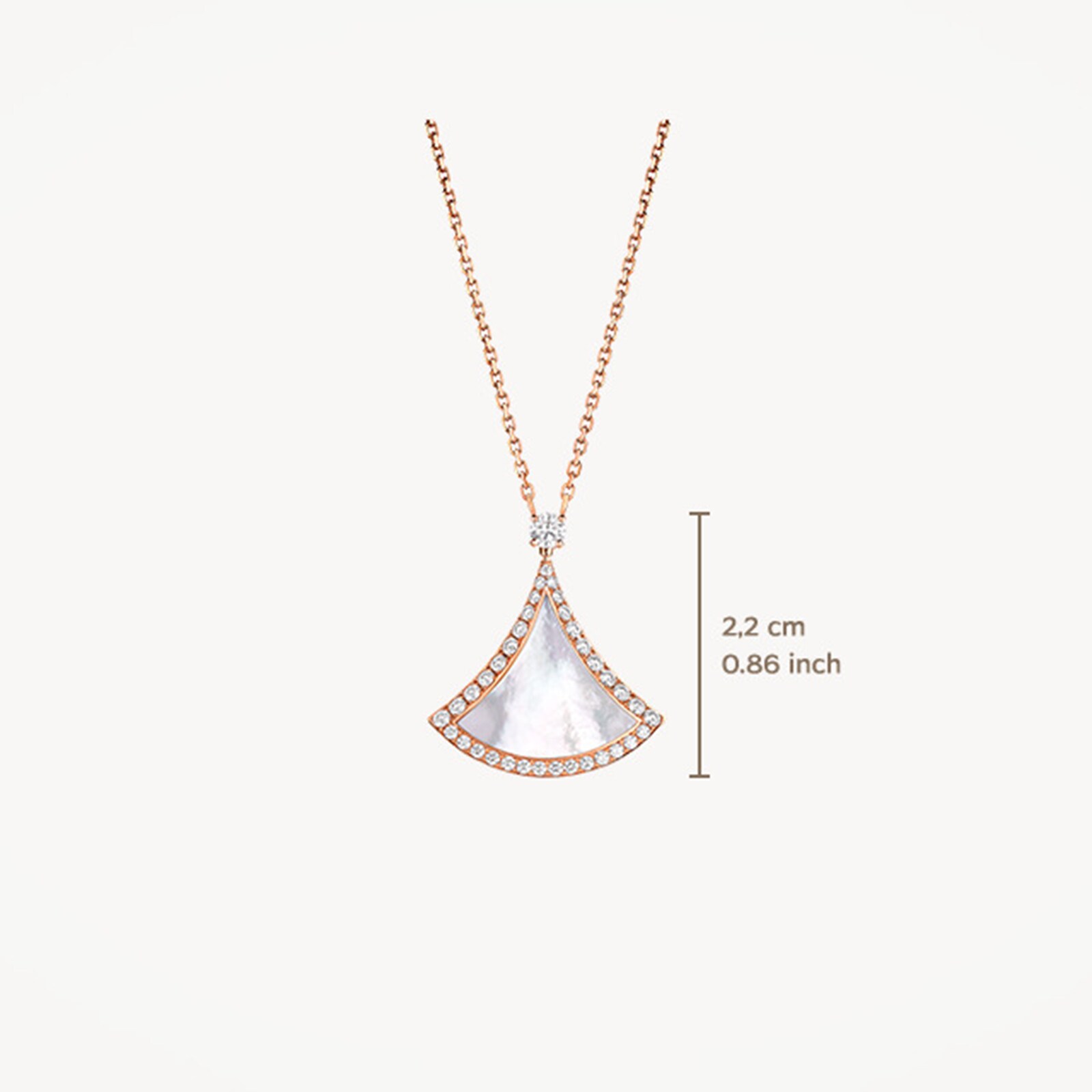 Bvlgari Jewelry 18K Rose Gold Divas Dream Diamond & Mother Of Pearl Necklace