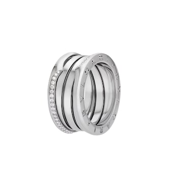 Bvlgari Jewelry 18K White Gold B.ZERO1 Three Band Ring - Ring Size 6.5