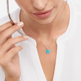 Bvlgari Jewelry 18K Rose Gold Divas Dream Diamond & Turquoise Necklace