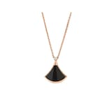 Bvlgari Jewelry 18K Rose Gold Divas Dream Black Onyx & Diamond Pendant Necklace