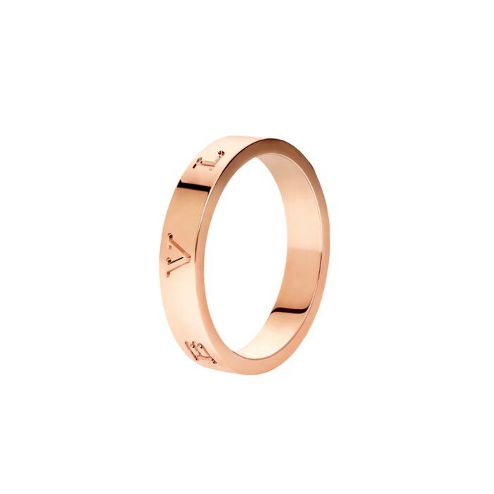 Bvlgari Jewelry 18K Rose Gold B.ZERO1 Essential Band Ring - Ring Size 6.5