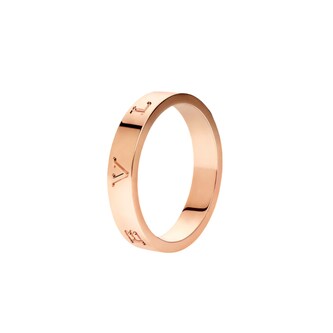 Bvlgari Jewelry 18K Rose Gold B.ZERO1 Essential Band Ring - Ring Size 6.5