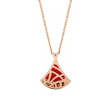 Bvlgari Jewelry 18K Rose Gold Divas Dream Diamond & Carnelian Necklace