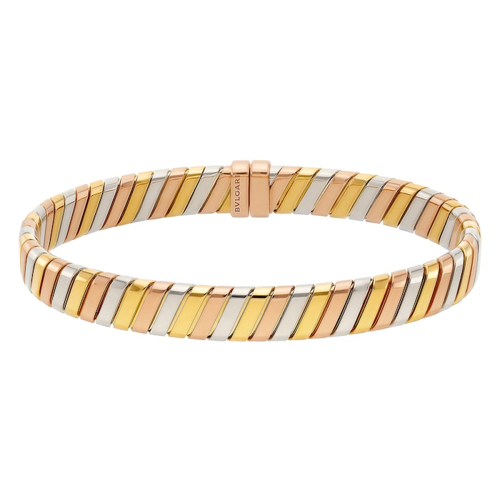 Bvlgari Jewelry 18K Tri Color Serpenti Tubogas Bracelet - Size S