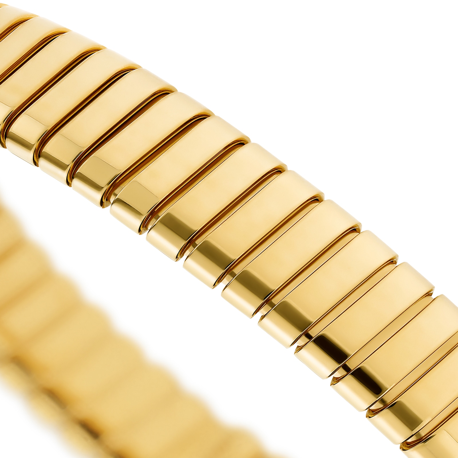 Bvlgari Jewelry 18K Yellow Gold Serpenti Tubogas Bracelet - Size M