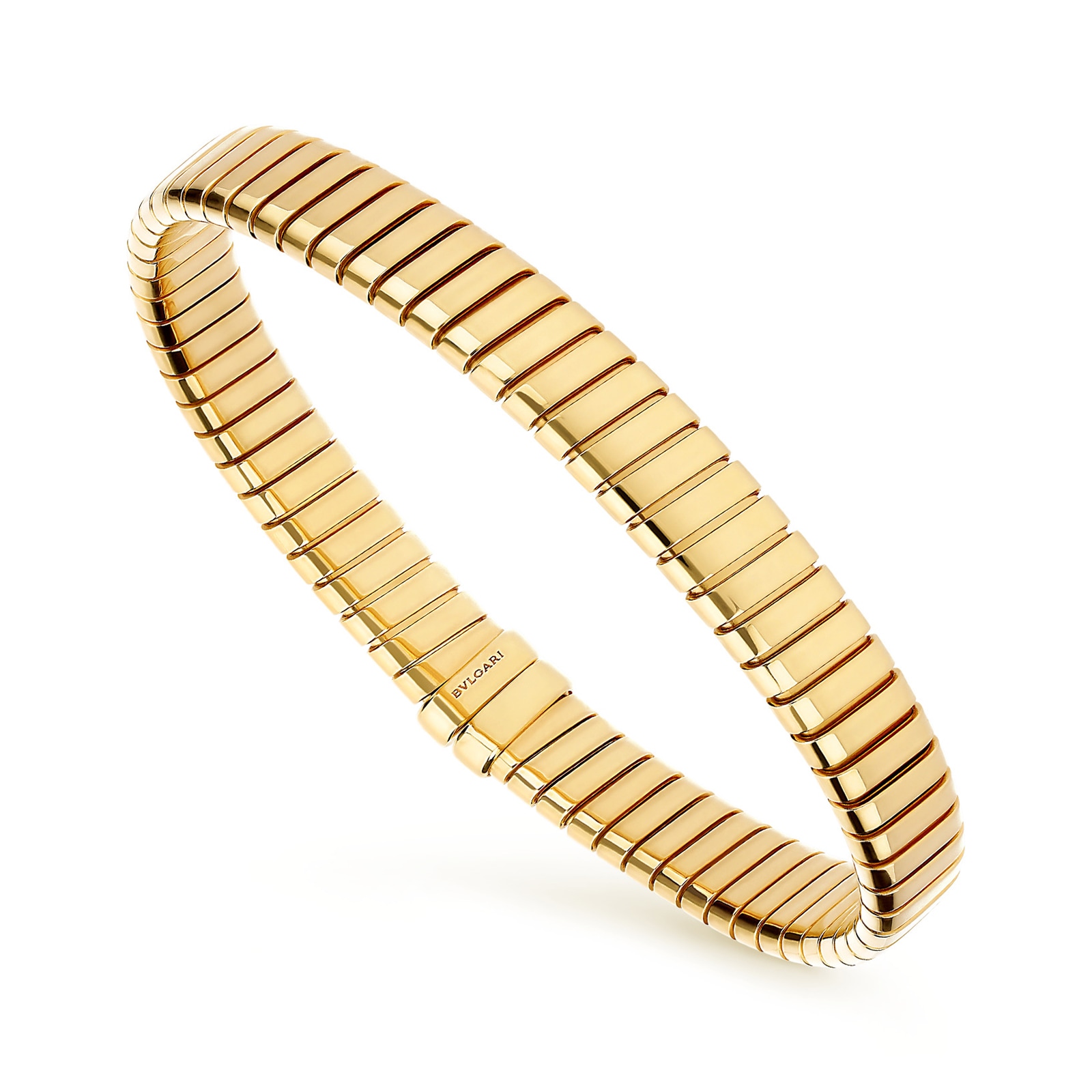 Bvlgari Jewelry 18K Yellow Gold Serpenti Tubogas Bracelet - Size M
