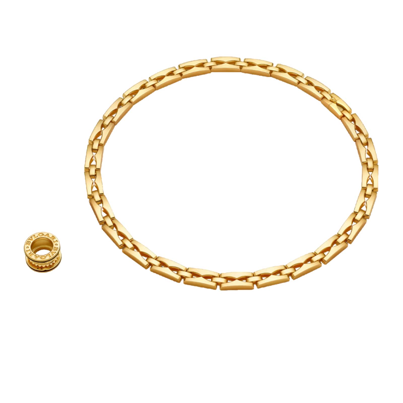 Bvlgari Jewelry 18K Yellow Gold B.Zero 1 Studded Pendant Necklace