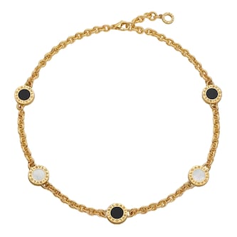 Bvlgari Jewelry 18K Yellow Gold Bvlgari Bvlgari Pearl & Onyx Necklace