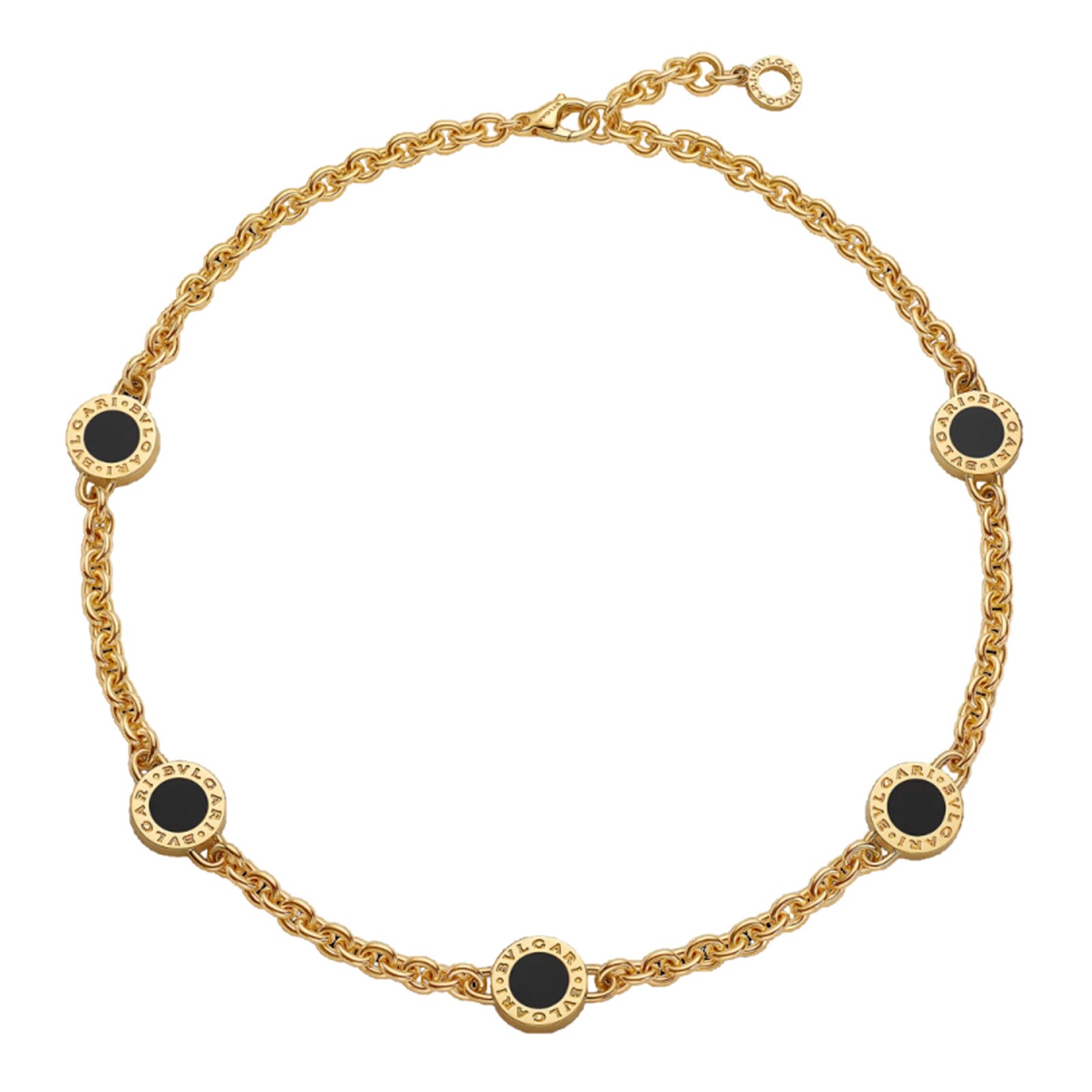 Bvlgari Jewelry 18K Yellow Gold Bvlgari Bvlgari Pearl & Onyx Necklace