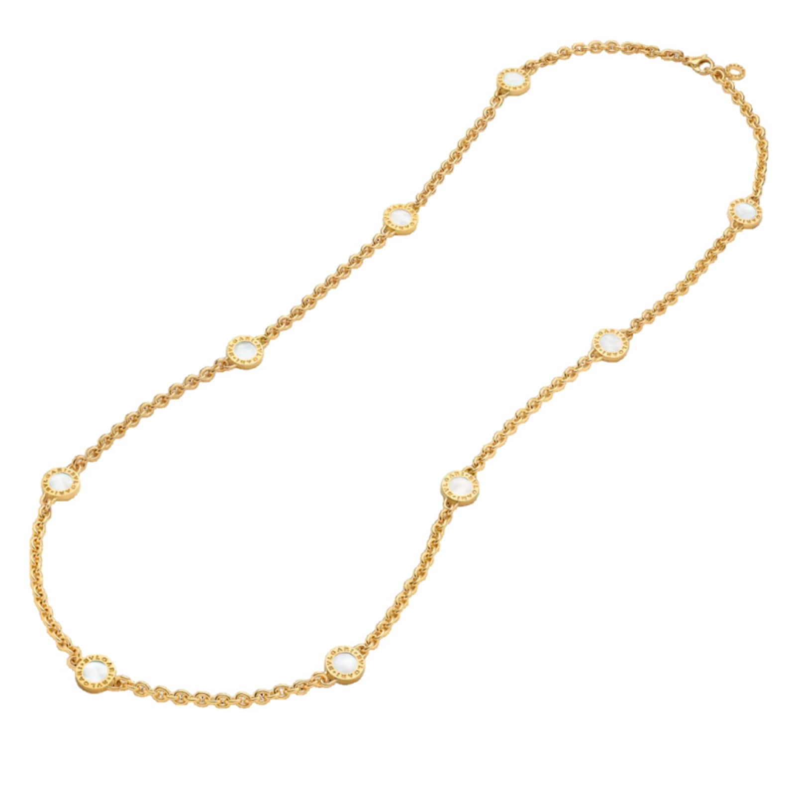 Bvlgari Jewelry 18K Yellow Gold Bvlgari Bvlgari Pearl & Onyx Sautoir Necklace