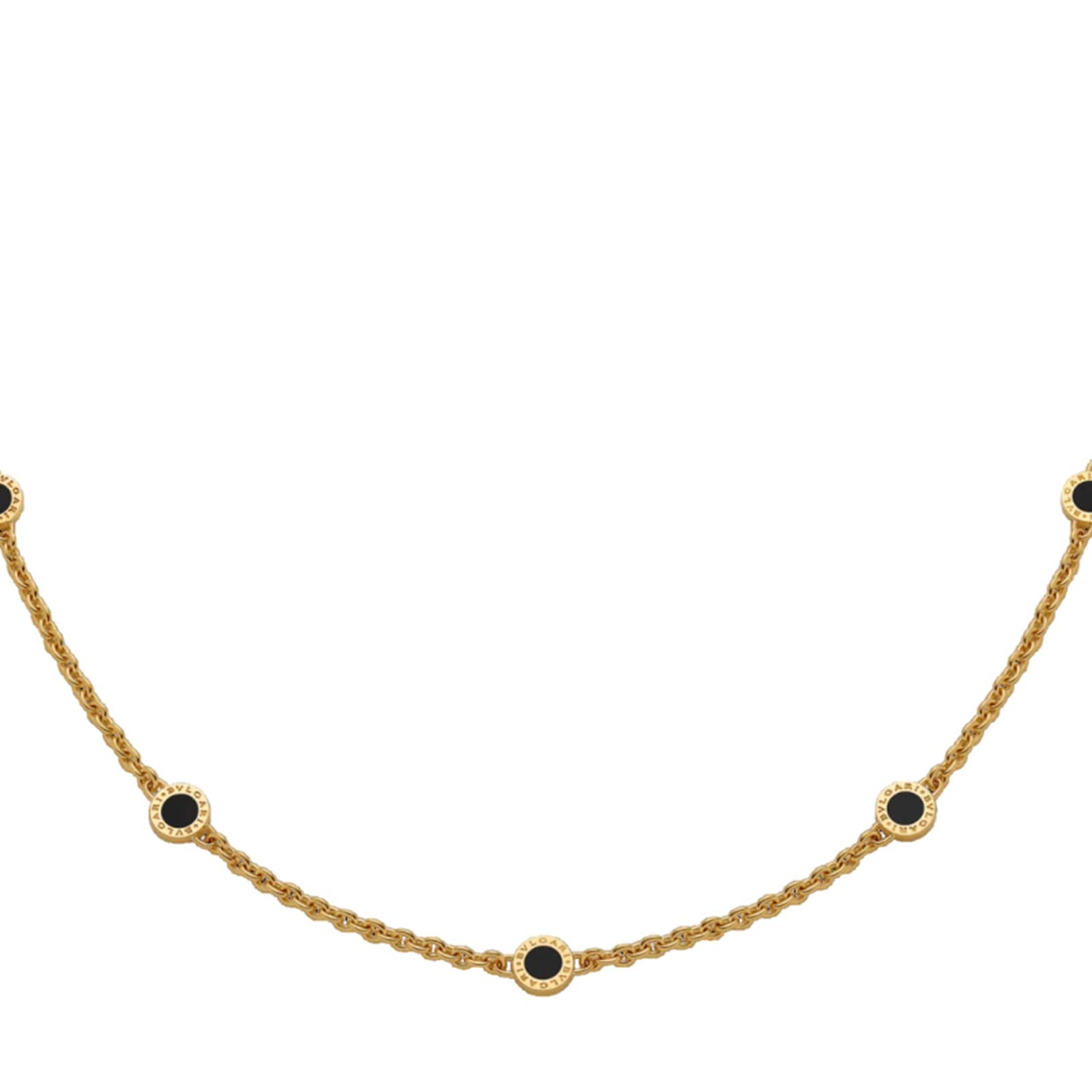 Bvlgari Jewelry 18K Yellow Gold Bvlgari Bvlgari Pearl & Onyx Sautoir Necklace