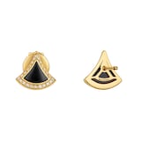 Bvlgari Jewelry 18K Yellow Gold Divas' Dream Diamond & Onyx Stud Earrings