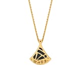 Bvlgari Jewelry 18K Yellow Gold Divas' Dream Diamond & Onyx Pendant Necklace