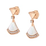 Bvlgari Jewelry 18K Rose Gold Divas' Dream Diamond & Pearl Drop Earrings