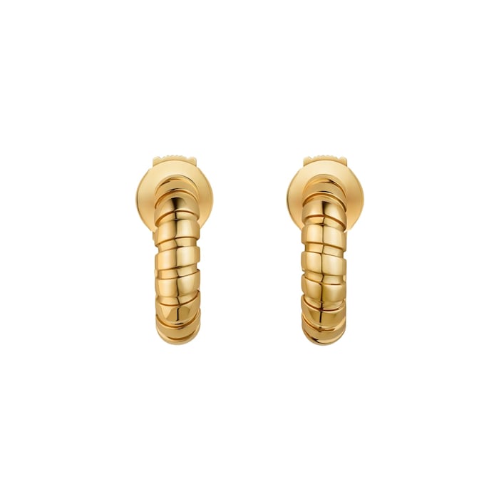 Bvlgari Jewelry 18K Yellow Gold Bvlgari Tubogas Mini Hoop Earrings