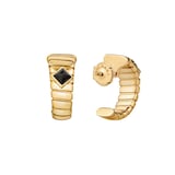 Bvlgari Jewelry 18K Yellow Gold Bvlgari Tubogas Station Hoop Earrings