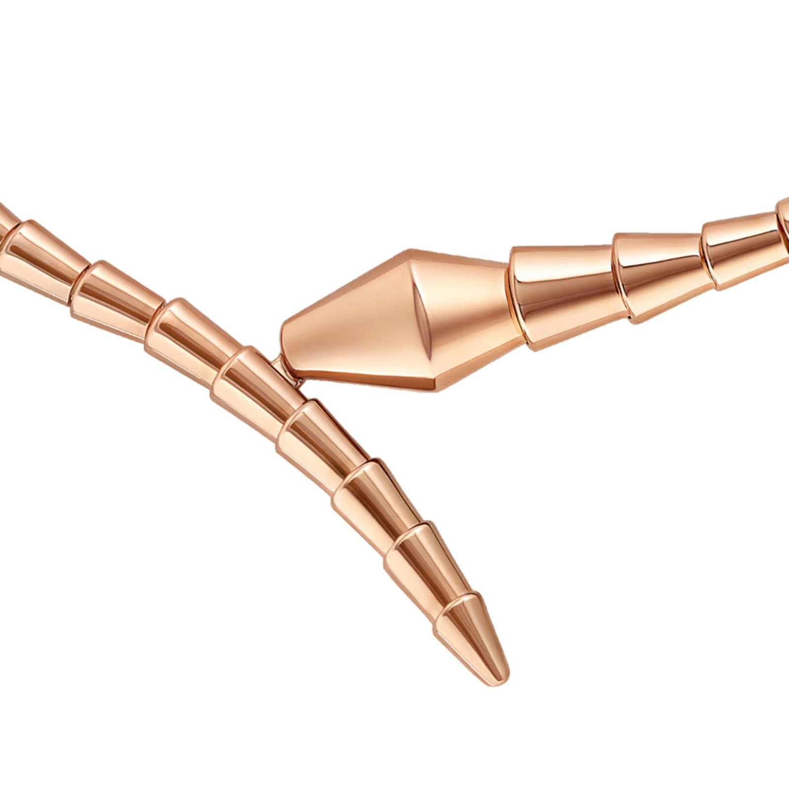 Bvlgari Jewelry 18K Rose Gold Serpenti Viper Necklace