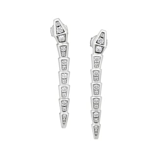Bvlgari Jewelry 18K White Gold Serpenti Viper Drop Earrings