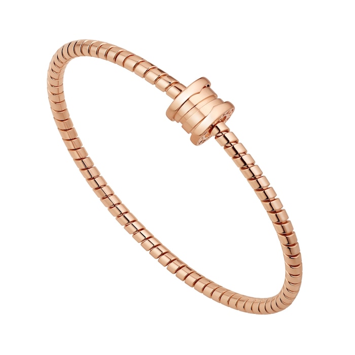 Bvlgari Jewelry 18K Rose Gold B.Zero 1 Chain Bracelet - Size 16