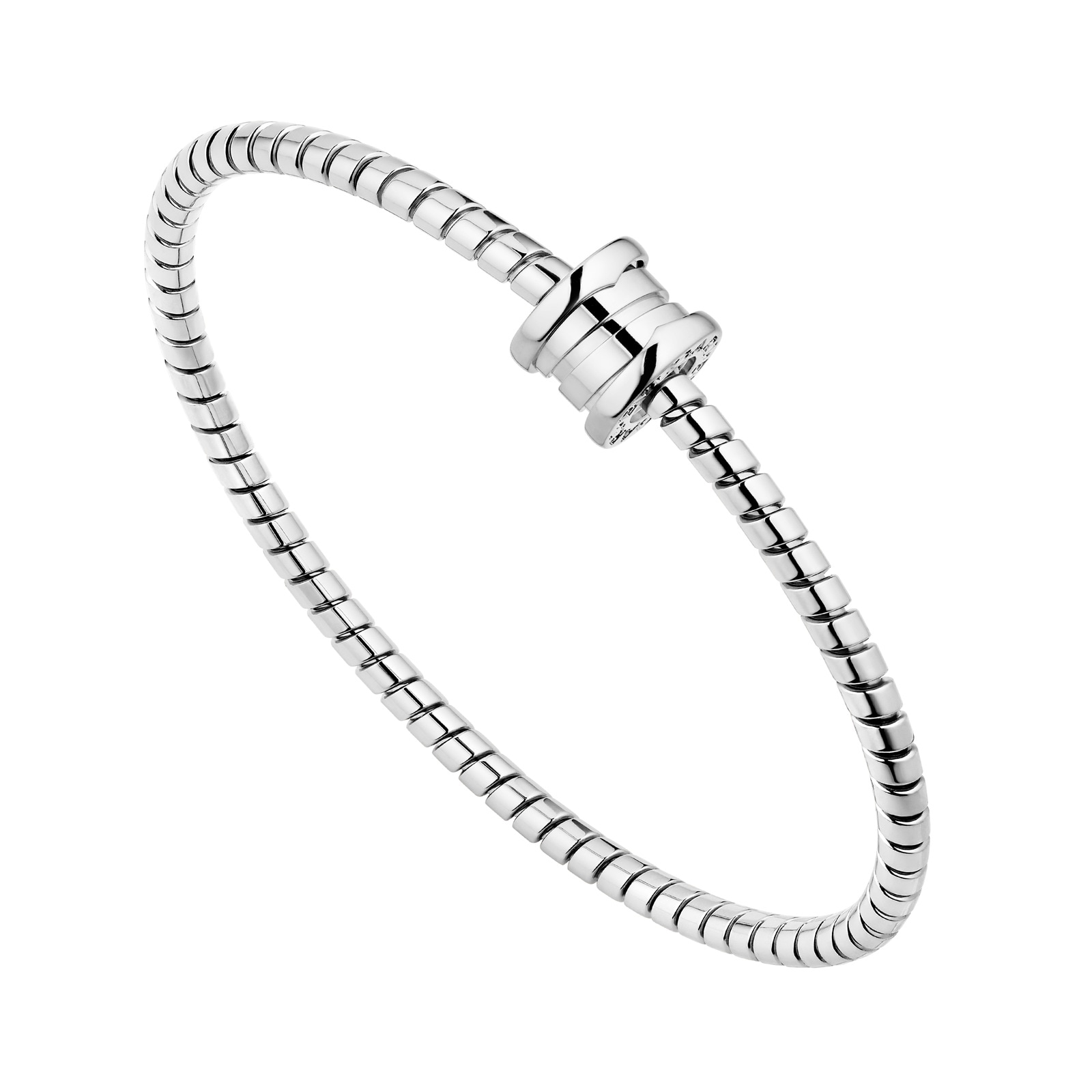Bvlgari Jewelry 18K White Gold B.Zero 1 Chain Bracelet - Size 16