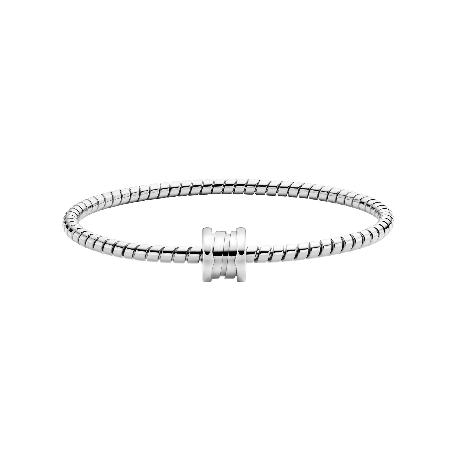Bvlgari Jewelry 18K White Gold B.Zero 1 Chain Bracelet - Size 19