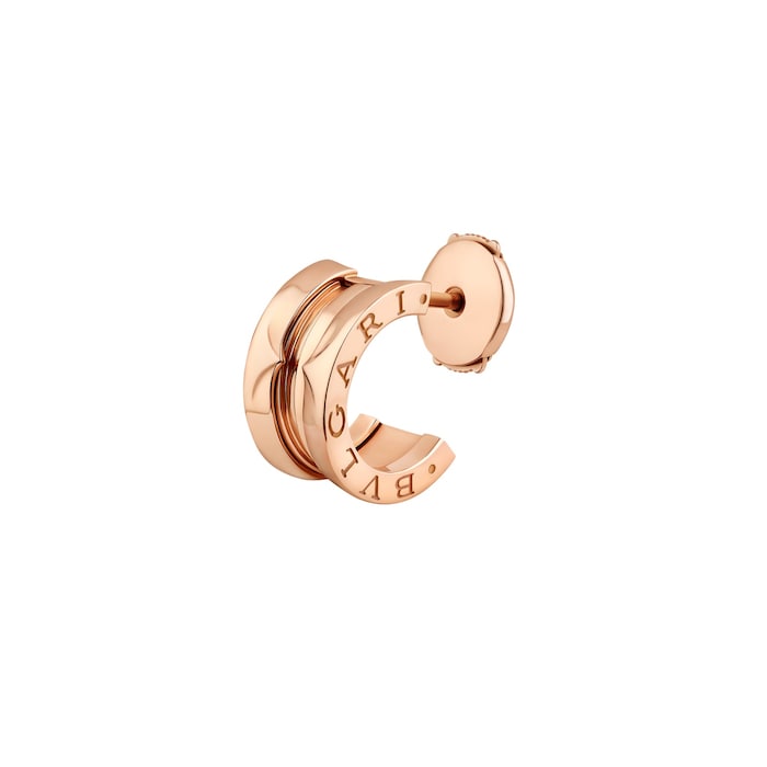 Bvlgari Jewelry 18K Rose Gold B.Zero 1 Single Hoop Earring