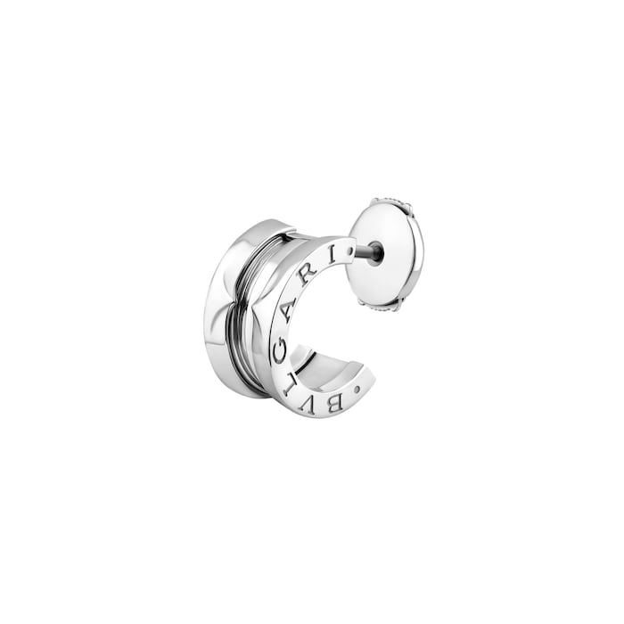 Bvlgari Jewelry 18K White Gold B.Zero 1 Single Hoop Earring