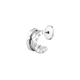 Bvlgari Jewelry 18K White Gold B.Zero 1 Single Hoop Earring