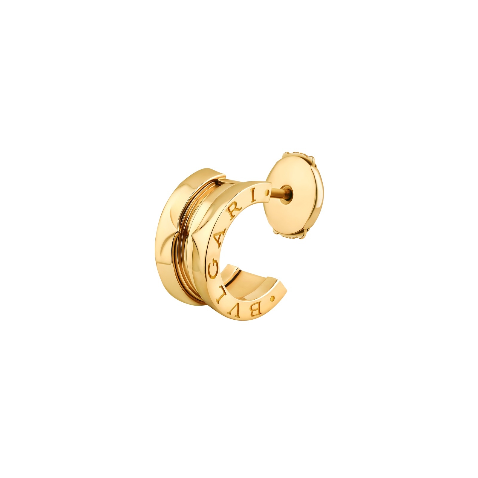 Bvlgari Jewelry 18K Yellow Gold B.Zero 1 Single Hoop Earring