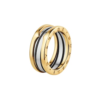 Bvlgari Jewelry 18K Yellow Gold & Steel B.Zero 1 Two Band Ring - Ring Size 9.75