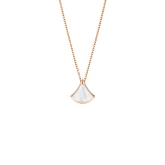 Bvlgari Jewelry 18K Rose Gold Divas' Dream Mother Of Pearl Pendant Necklace