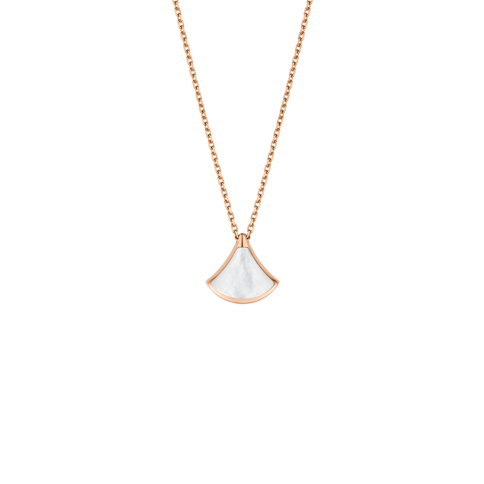 Bvlgari Jewelry 18K Rose Gold Divas' Dream Mother Of Pearl Pendant Necklace