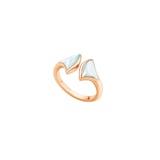 Bvlgari Jewelry 18K Rose Gold Divas' Dream Mother Of Pearl Ring - Ring Size 6.5