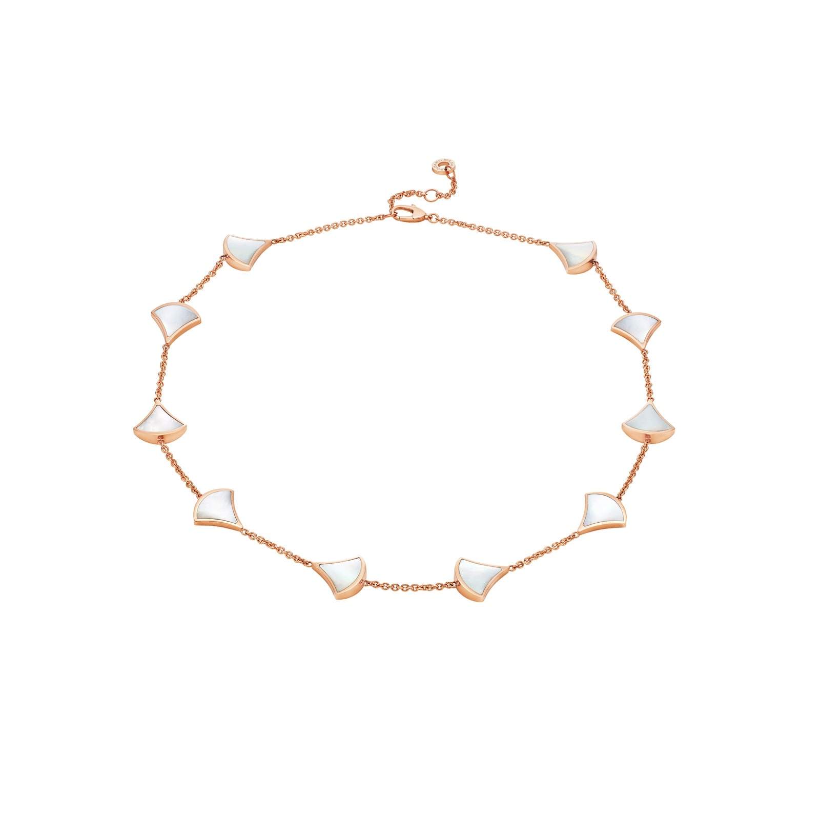 Bvlgari Jewelry 18K Rose Gold Divas' Dream Mother Of Pearl Choker Necklace